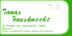 tamas hausknecht business card